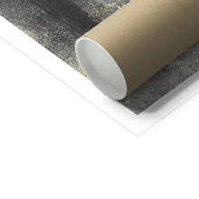 Load image into Gallery viewer, grey bee artwork fine art print with packaging