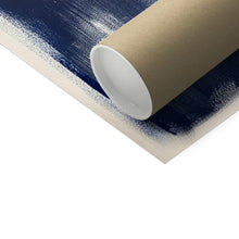 Load image into Gallery viewer, blue bee artwork fine art print with packaging