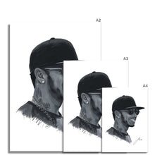 Load image into Gallery viewer, Formula 1 champion Lewis Hamilton Portrait Fine Art Print artwork various sizes