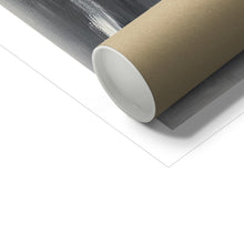 Load image into Gallery viewer, grey bee artwork fine art print with packaging