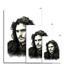 Load image into Gallery viewer, Game of thrones star Jon Snow Portrait Fine Art Print artwork various sizes