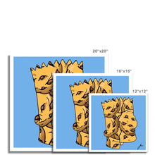 Load image into Gallery viewer, Bart Simpson portrait with cookies fine art print various sizes