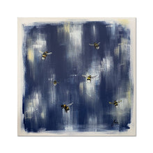 Load image into Gallery viewer, blue bee artwork fine art print
