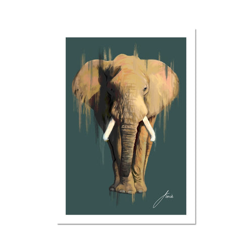 African Elephant fine art print artwork