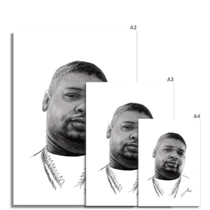 Big Narstie portrait artwork fine art print various sizes