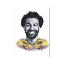 Load image into Gallery viewer, Liverpool footballer Mo Salah, Egyptian King Portrait Fine Art Print.
