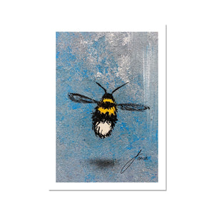 blue bee artwork fine art print