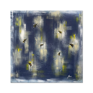 blue bee artwork fine art print