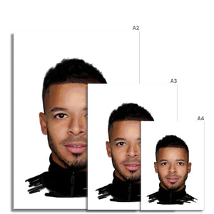 Football Freestyler Jeremy Lynch (F2) Portrait Fine Art Print artwork various sizes