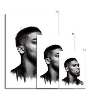 Anthony Joshua portrait fine art print various sizes