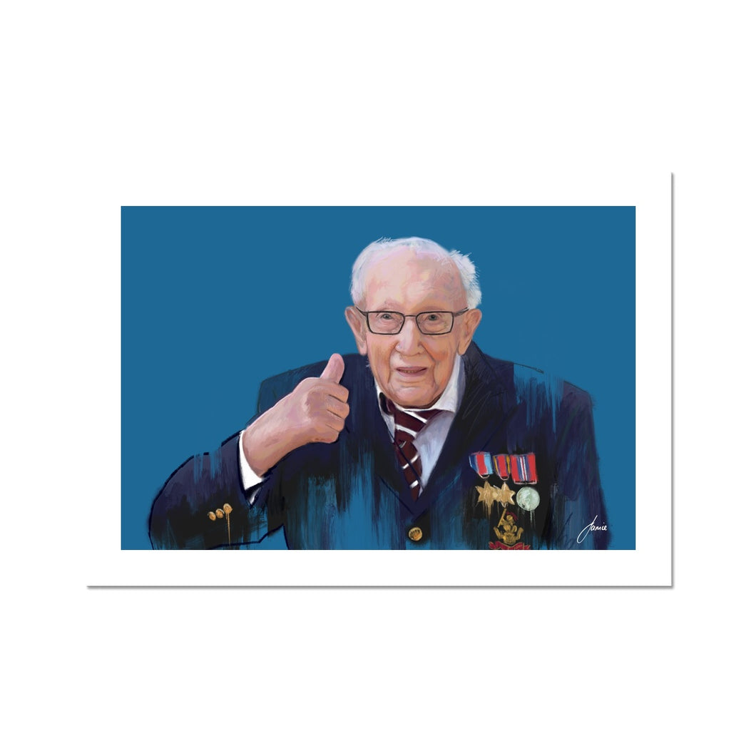 Sir Tom Moore Portrait Fine Art Print artwork