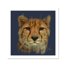 Load image into Gallery viewer, Cheetah portrait fine art print artwork
