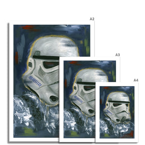 Star Wars Stormtrooper Portrait Fine Art Print of painting various sizes