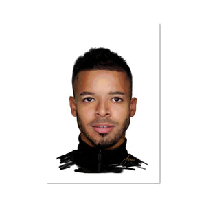 Football Freestyler Jeremy Lynch (F2) Portrait Fine Art Print artwork