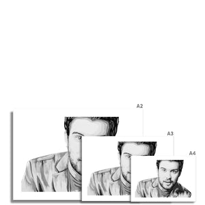 Jack Whitehall portrait fine art print artwork various sizes
