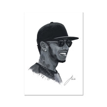 Load image into Gallery viewer, Formula 1 champion Lewis Hamilton Portrait Fine Art Print artwork
