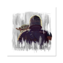 Load image into Gallery viewer, The Mandalorian star wars Portrait Fine Art Print artwork
