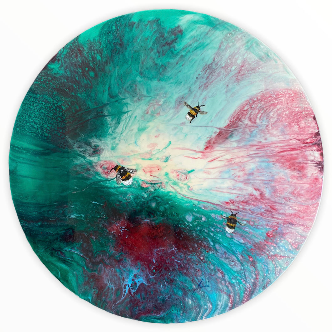 Coral Reef Original Bee Painting