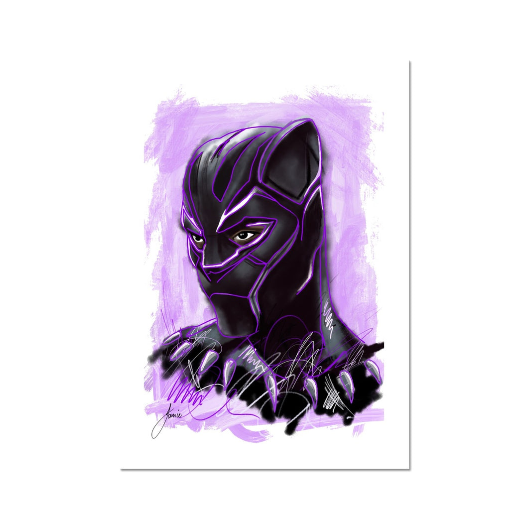 Marvel Black Panther portrait fine art print