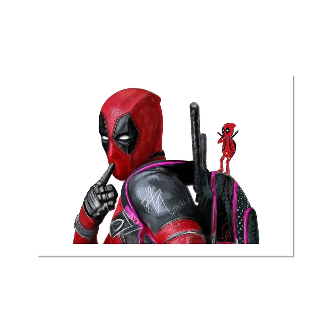 deadpool portrait fine art print