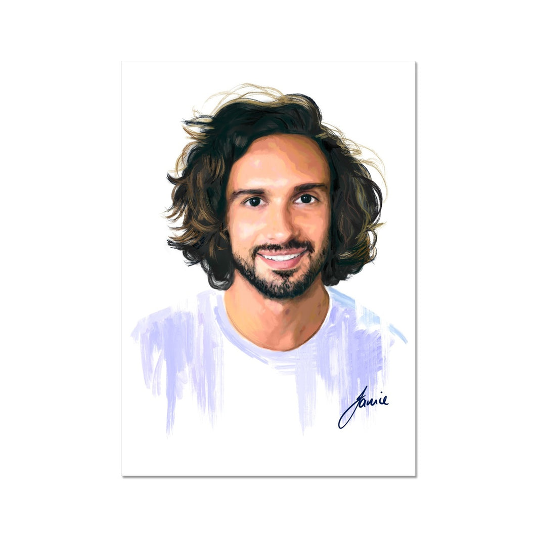 The Body Coach Joe Wicks Portrait Fine Art Print artwork