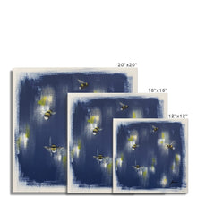 Load image into Gallery viewer, Blue bee artwork fine art print various sizes
