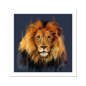 Lion portrait fine art print artwork