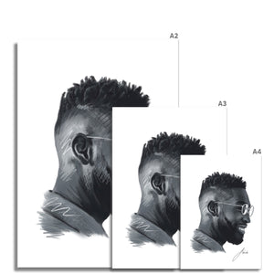 Musician Tinie Tempah Portrait Fine Art Print artwork various sizes