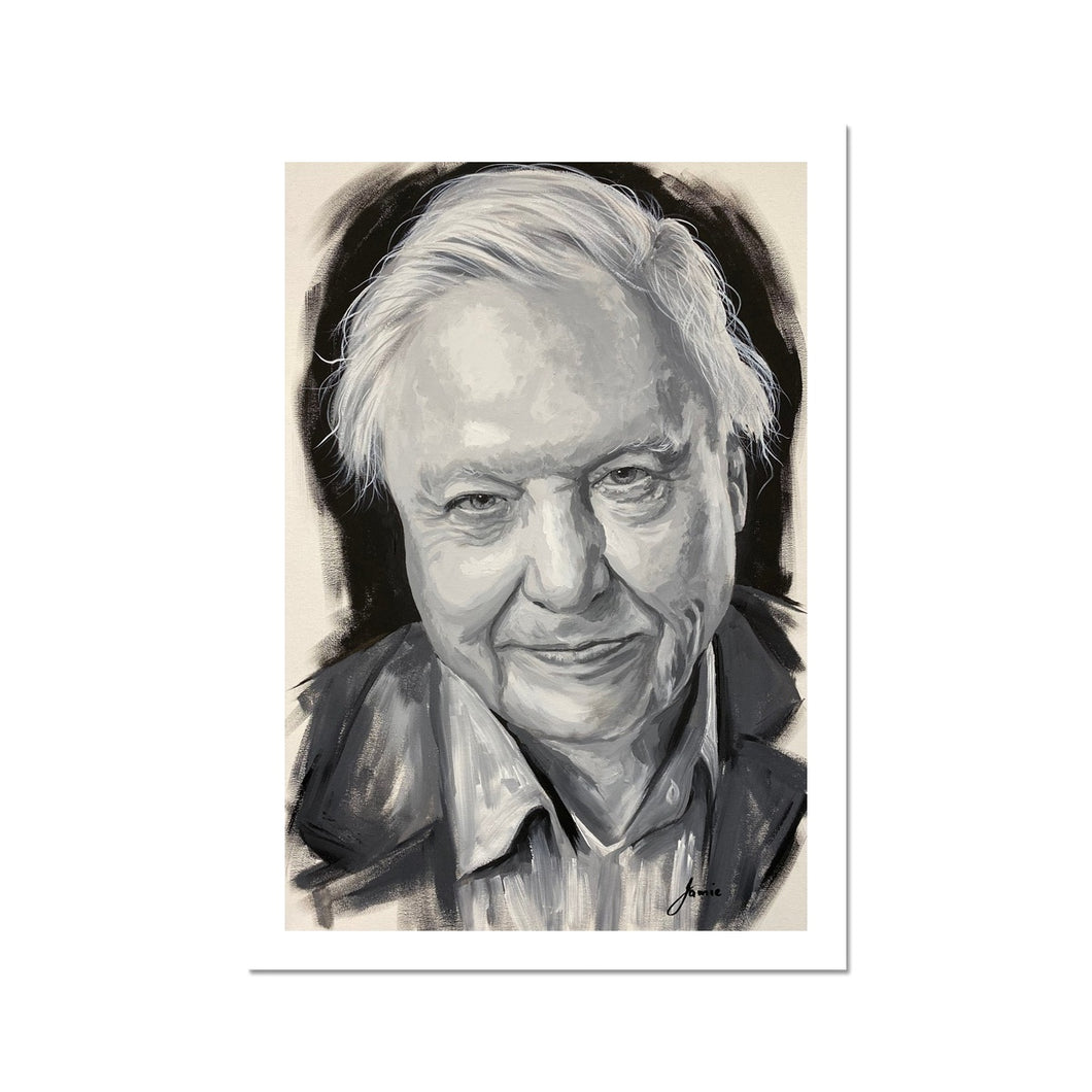 Sir David Attenborough Fine Art Print