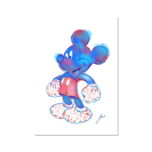 Abstract Mickey Mouse fine art print