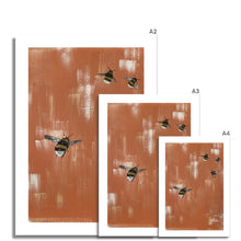Load image into Gallery viewer, orange bee artwork fine art prints various sizes
