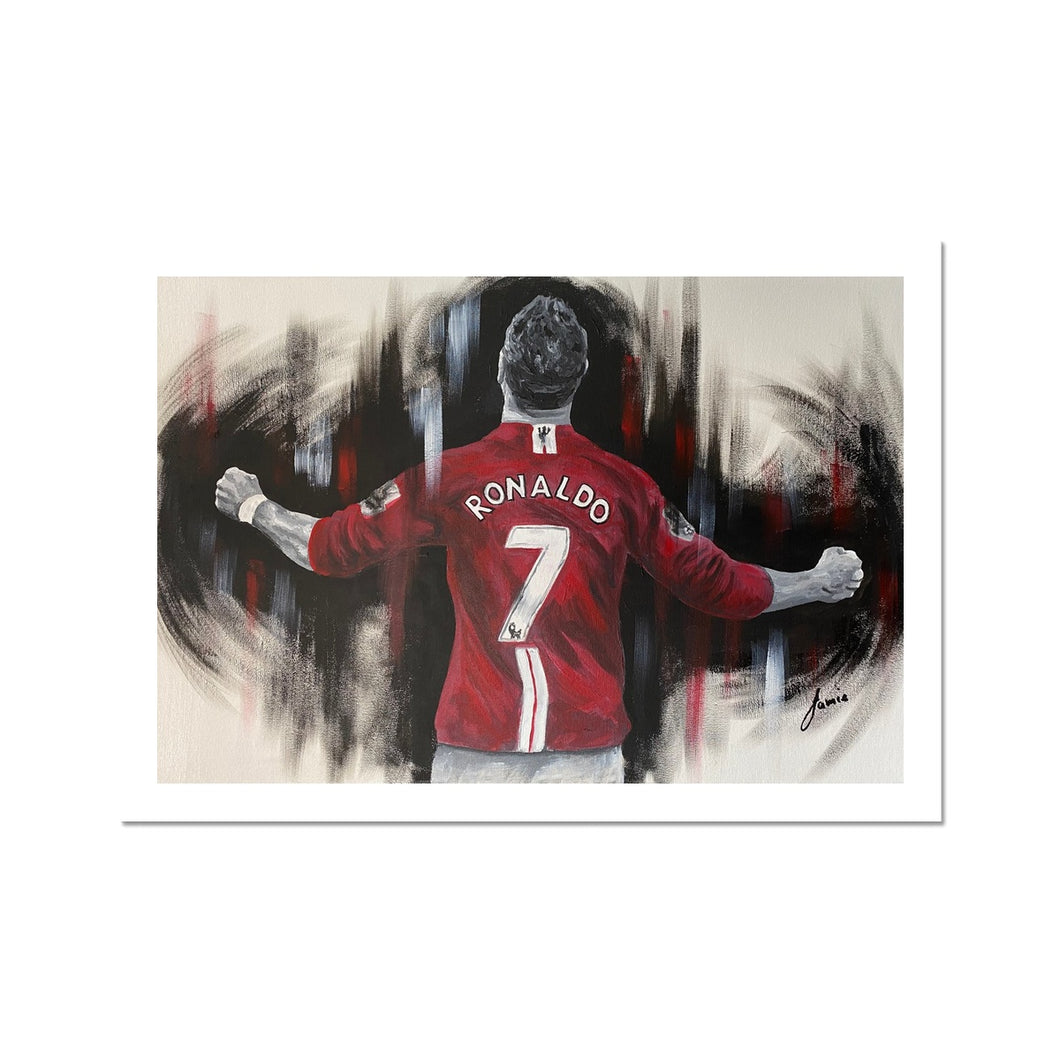 Cristiano Ronaldo 7 Fine Art Print