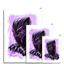 Load image into Gallery viewer, Marvel Black Panther portrait fine art print various sizes

